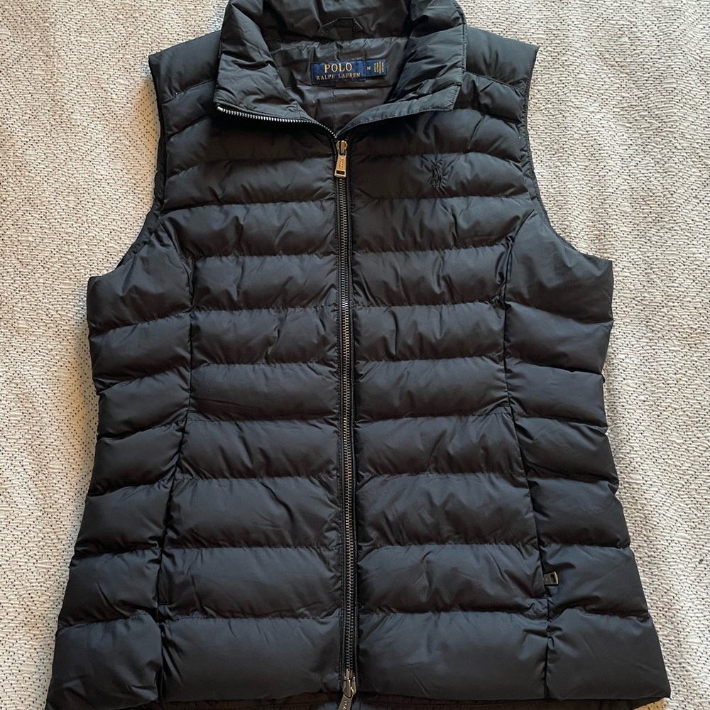 Polo Ralph Lauren Black Puffer Vest — Women’s M — Like New